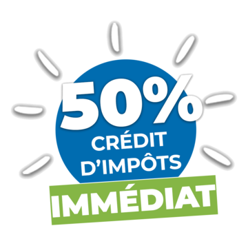 50 % de crédit d'impôt immédiat